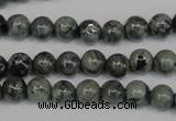 CNS400 15.5 inches 4mm round natural serpentine jasper beads