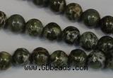 CNS501 15.5 inches 6mm round natural serpentine jasper beads