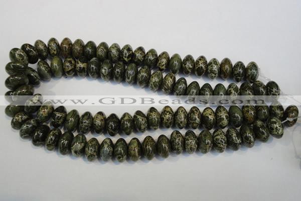 CNS515 15.5 inches 10*16mm rondelle natural serpentine jasper beads