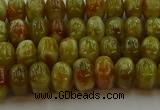 CNS611 15.5 inches 5*8mm rondelle green dragon serpentine jasper beads