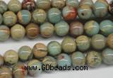 CNS62 15.5 inches 8mm round natural serpentine jasper beads