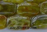 CNS673 15.5 inches 15*20mm rectangle green dragon serpentine jasper beads