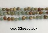 CNS718 15.5 inches 6mm flat round serpentine jasper beads wholesale