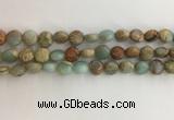 CNS719 15.5 inches 8mm flat round serpentine jasper beads wholesale