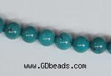 CNT07 16 inches 8mm round natural turquoise beads wholesale