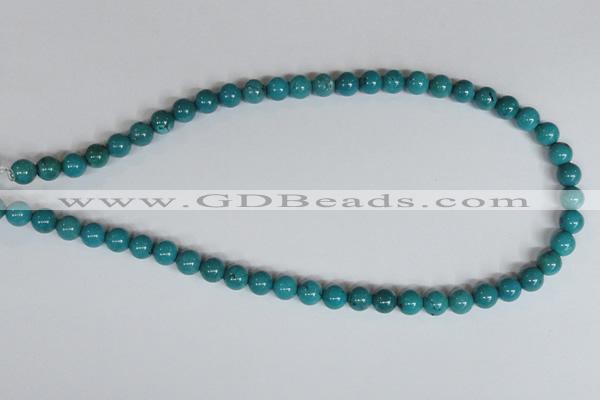 CNT07 16 inches 8mm round natural turquoise beads wholesale