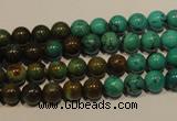 CNT102 15.5 inches 5.5mm - 6mm round natural turquoise beads wholesale