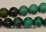 CNT107 15.5 inches 12mm round natural turquoise beads wholesale