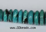 CNT11 16 inches multi-size rondelle natural turquoise beads wholesale