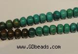 CNT111 15.5 inches 4*7mm rondelle natural turquoise beads wholesale