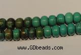 CNT112 15.5 inches 5*8mm rondelle natural turquoise beads wholesale