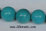 CNT25 16 inches 20mm round natural turquoise beads wholesale