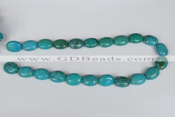 CNT35 16 inches 15*20mm oval natural turquoise beads wholesale