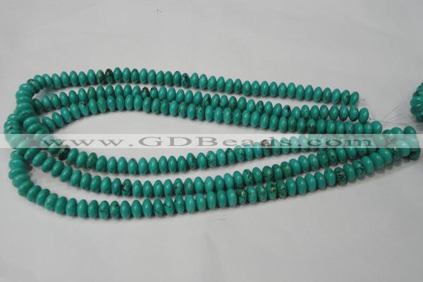 CNT361 15.5 inches 5*8mm rondelle turquoise beads wholesale