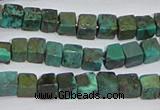 CNT400 15.5 inches 4*4mm cube turquoise beads wholesale