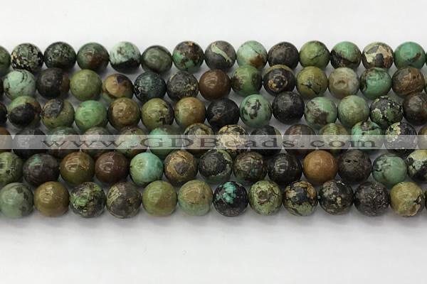 CNT411 15.5 inches 8mm round natural turquoise beads wholesale