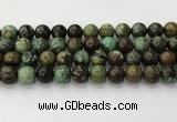 CNT413 15.5 inches 12mm round natural turquoise beads wholesale