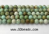 CNT418 15.5 inches 10mm round mongolian turquoise beads wholesale