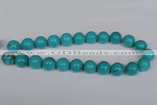 CNT42 16 inches 10mm round turquoise beads wholesale