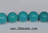 CNT43 16 inches 12mm round turquoise beads wholesale