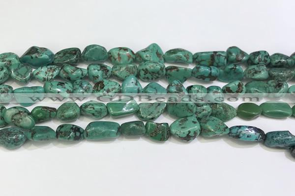 CNT521 15.5 inches 8*10mm - 10*13mm nuggets turquoise gemstone beads