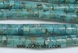 CNT528 15.5 inches 4mm - 4.5mm heishi turquoise gemstone beads