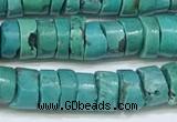 CNT532 15.5 inches 6mm - 6.5mm heishi turquoise gemstone beads