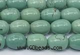 CNT565 15.5 inches 6*8mm teardrop turquoise gemstone beads