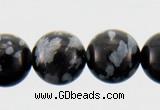 COB22 15 inches 6mm round snowflake obsidian gemstone beads wholesale