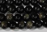 COB254 15.5 inches 10mm round golden obsidian beads wholesale