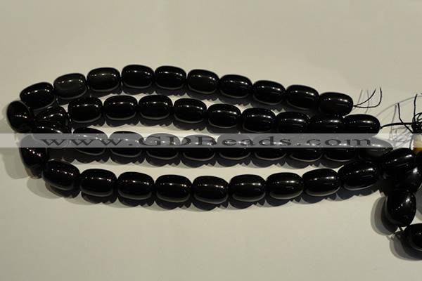 COB463 15.5 inches 12*16mm drum black obsidian beads wholesale