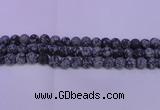 COB560 15.5 inches 4mm round matte snowflake obsidian beads