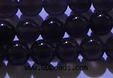 COB702 15.5 inches 8mm round ice black obsidian beads wholesale