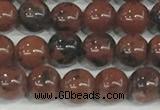 COB750 15.5 inches 4mm round mahogany obsidian beads wholesale