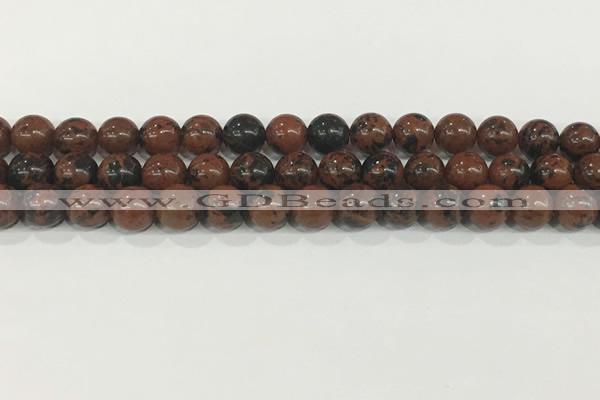 COB752 15.5 inches 8mm round mahogany obsidian beads wholesale