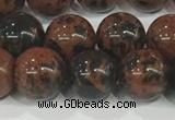 COB753 15.5 inches 10mm round mahogany obsidian beads wholesale