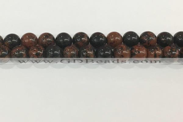 COB754 15.5 inches 12mm round mahogany obsidian beads wholesale