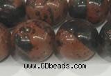 COB755 15.5 inches 14mm round mahogany obsidian beads wholesale