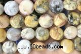 COIN120 15 inches 16mm coin yellow crazy lace agate beads