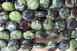 COIN135 15 inches 16mm coin dragon blood jasper beads