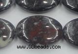 COJ03 15.5 inches 22*30mm oval blood jasper gemstone beads