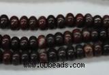 COJ10 15.5 inches 5*8mm rondelle blood jasper gemstone beads