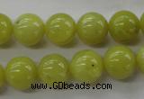 COJ105 15.5 inches 12mm round olive jade beads wholesale