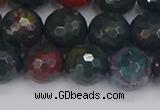 COJ313 15.5 inches 10mm faceted round Indian bloodstone beads