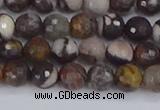 COJ361 15.5 inches 6mm faceted round outback jasper beads