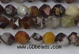 COJ371 15.5 inches 6mm faceted nuggets outback jasper beads