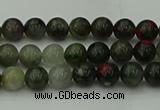 COJ450 15.5 inches 4mm round blood jasper beads wholesale