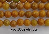 COJ600 15.5 inches 4mm round orpiment jasper beads wholesale