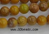 COJ601 15.5 inches 6mm round orpiment jasper beads wholesale