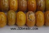 COJ614 15.5 inches 6*12mm rondelle orpiment jasper beads